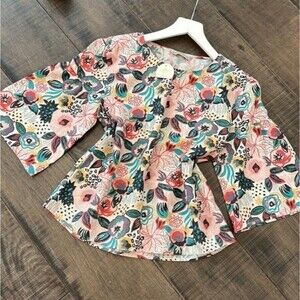 NWT MUDO COLLECTION LINEN BLEND TOP SIZE M /38